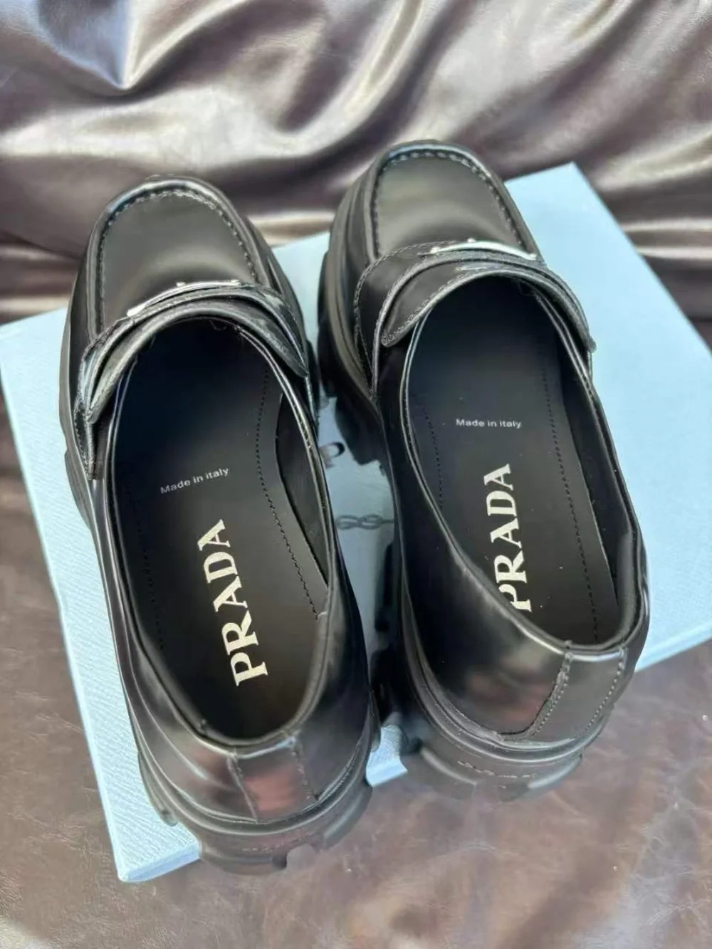 Prada polished black
